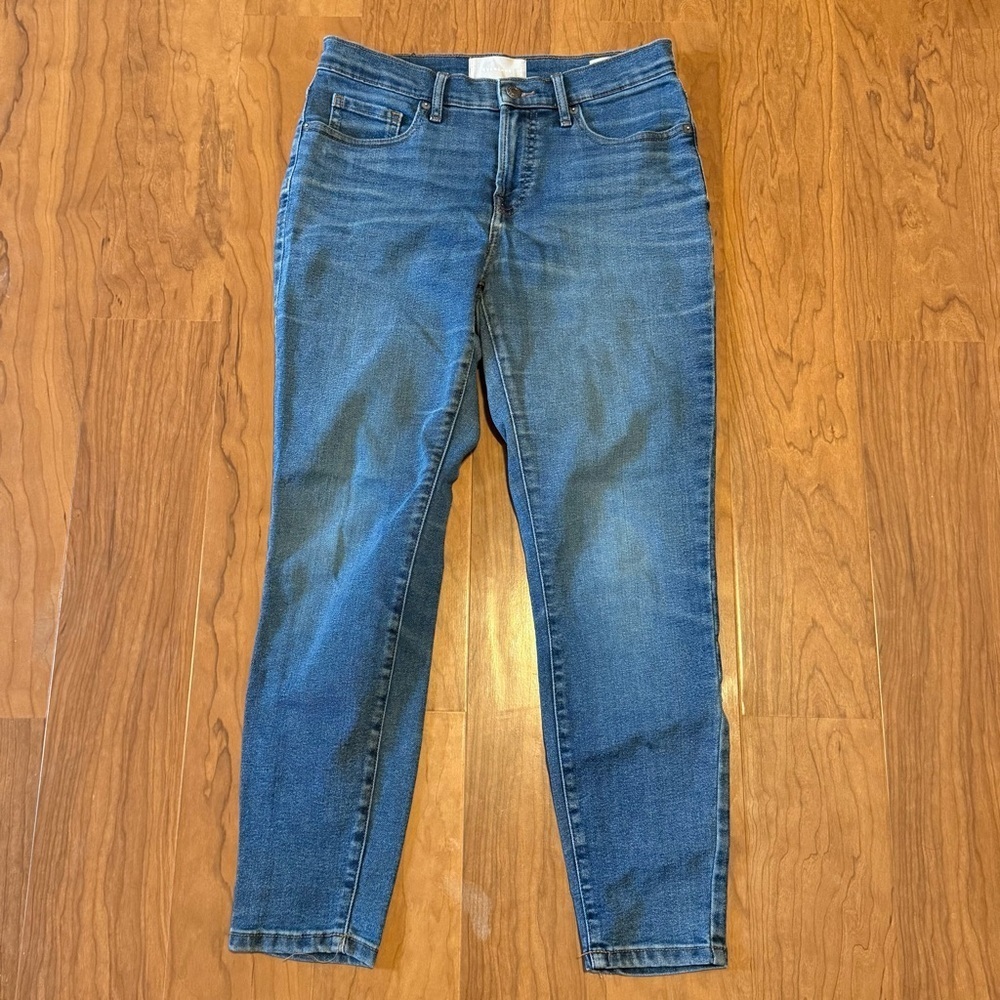 EVERLANE High Rise Ankle Denim Jeans Medium Wash size‎ 28